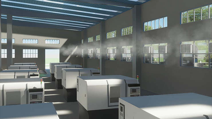 3000平方米厂房局部降温该怎么做?